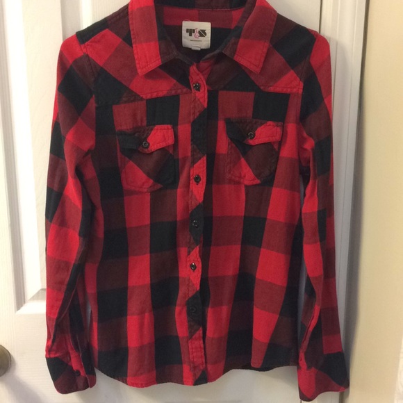 Thread & Supply Tops - Lumberjack plaid flannel shirt